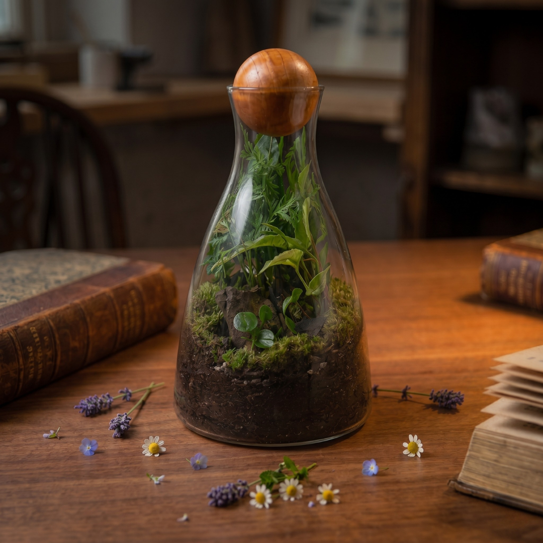 Forest Sphere Self-Sustaining Terrarium