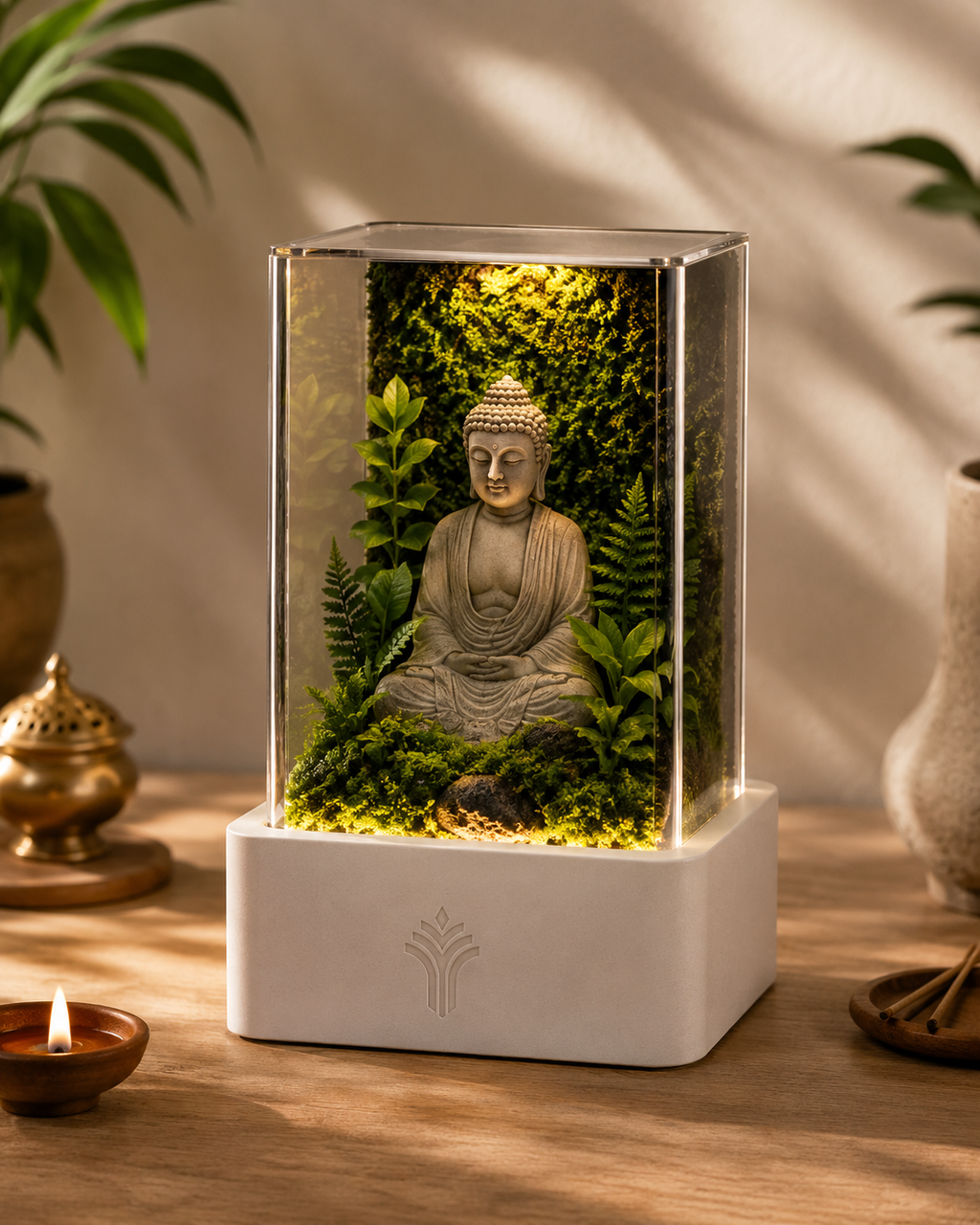 Buddha Forest Terrarium Lamp