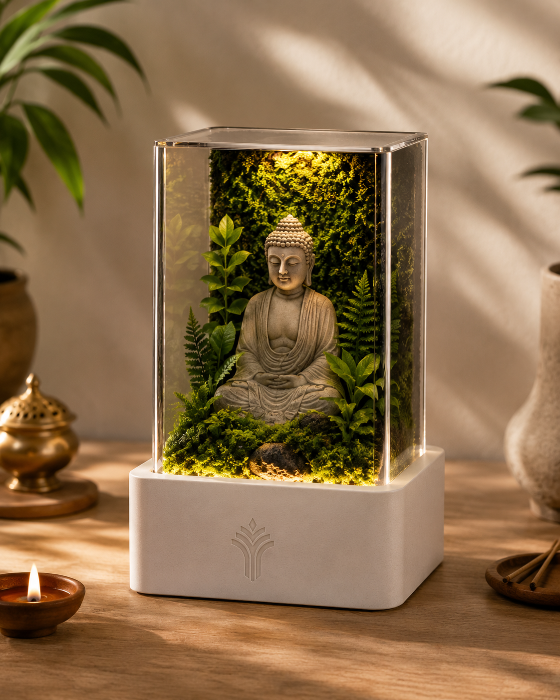 Buddha Forest Terrarium Lamp