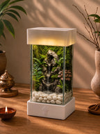 Mini Waterfall Terrarium Lamp