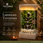 Mini Waterfall Terrarium Lamp