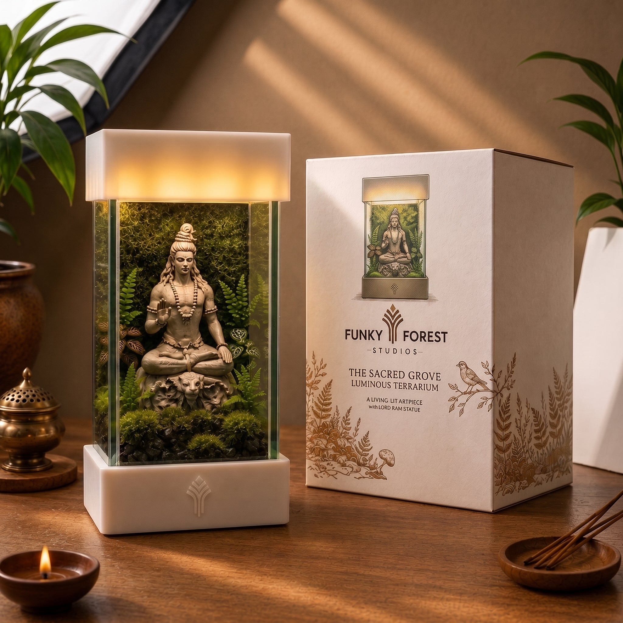 Shiva Forest Terrarium Lamp