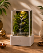 Mini Waterfall Terrarium Lamp