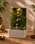 Mini Waterfall Terrarium Lamp