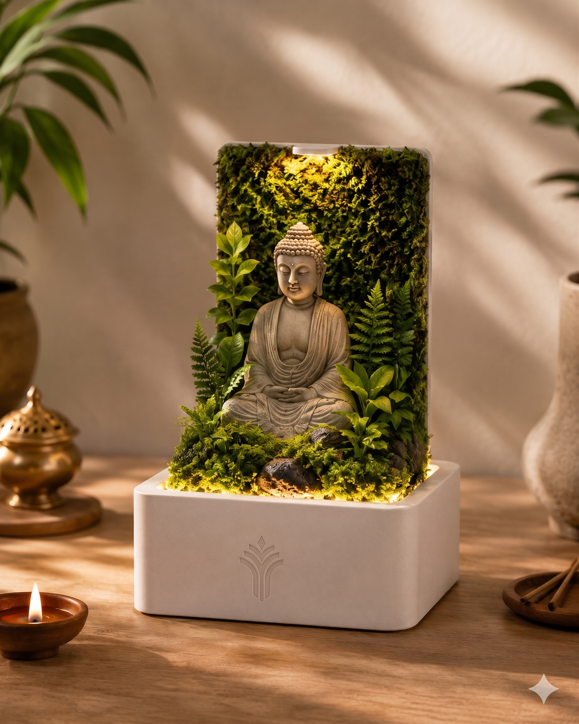 Buddha Forest Terrarium Lamp