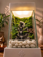 Mini Waterfall Terrarium Lamp