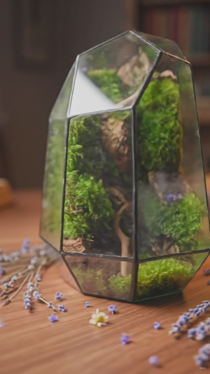 Forest Prism Terrarium – Miniature Woodland